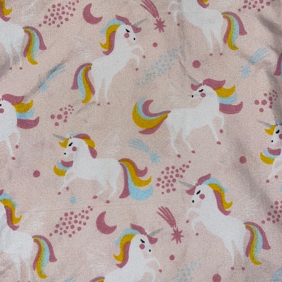 Unicorn twin top sheet, pillow case and blanket - Picture 3 of 3